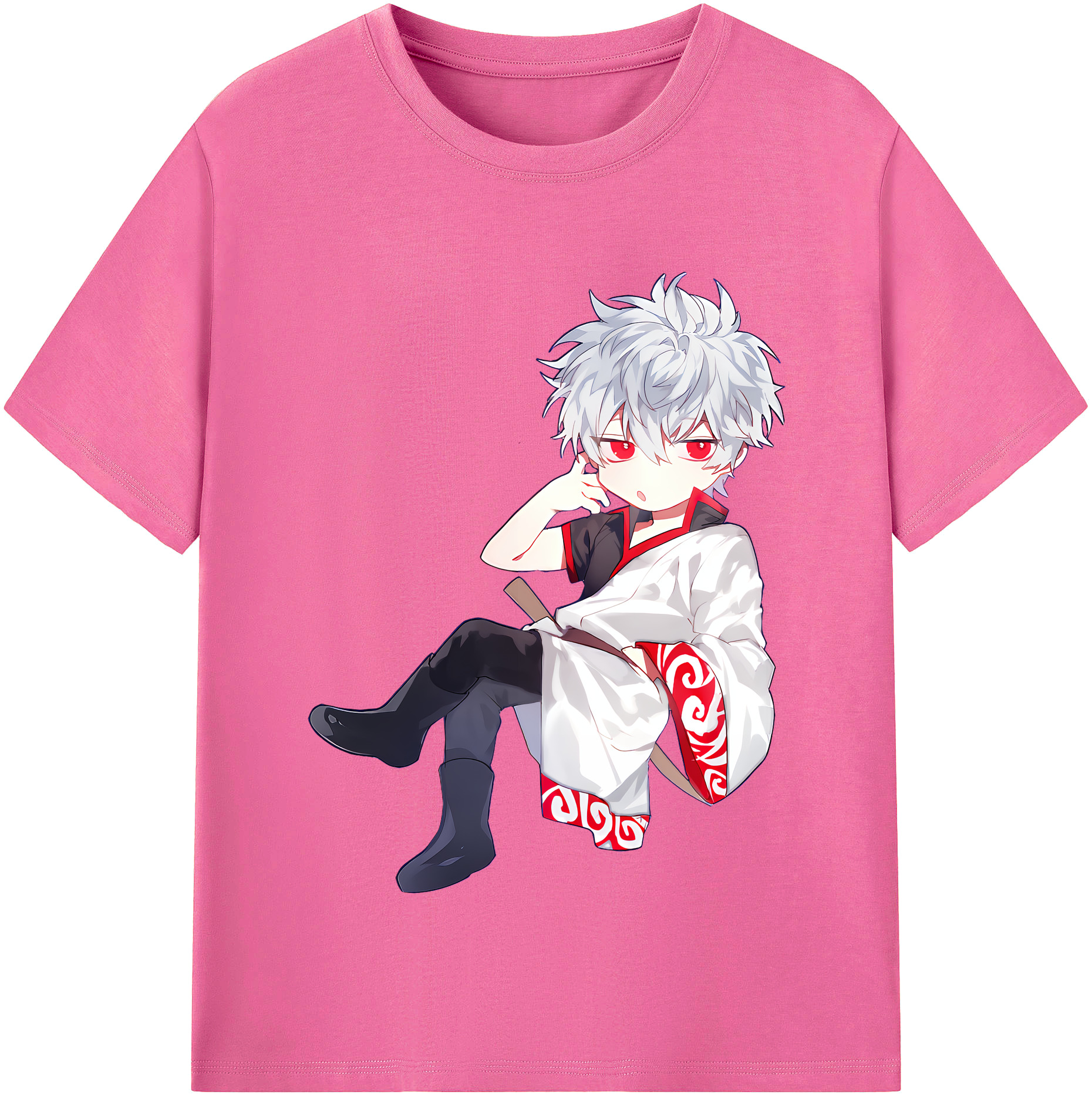 （画像用） ぎんたま 坂田銀時（さかたぎんとき） 神楽 志村新八（しむら しんぱち） GINTAMA Sakata Gintoki Kagura Shimura Shinpachi レディースカジュアルプリントTシャツ（綿100％）